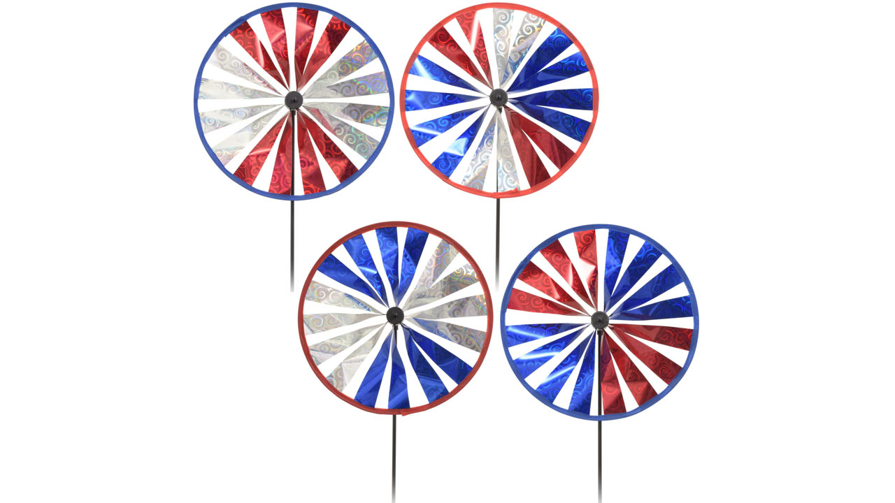 Patriotic Garden Pinwheels