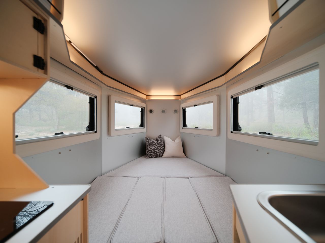 Polydrops P21X Camper Trailer for EVs Now Sleeps a Family of Four