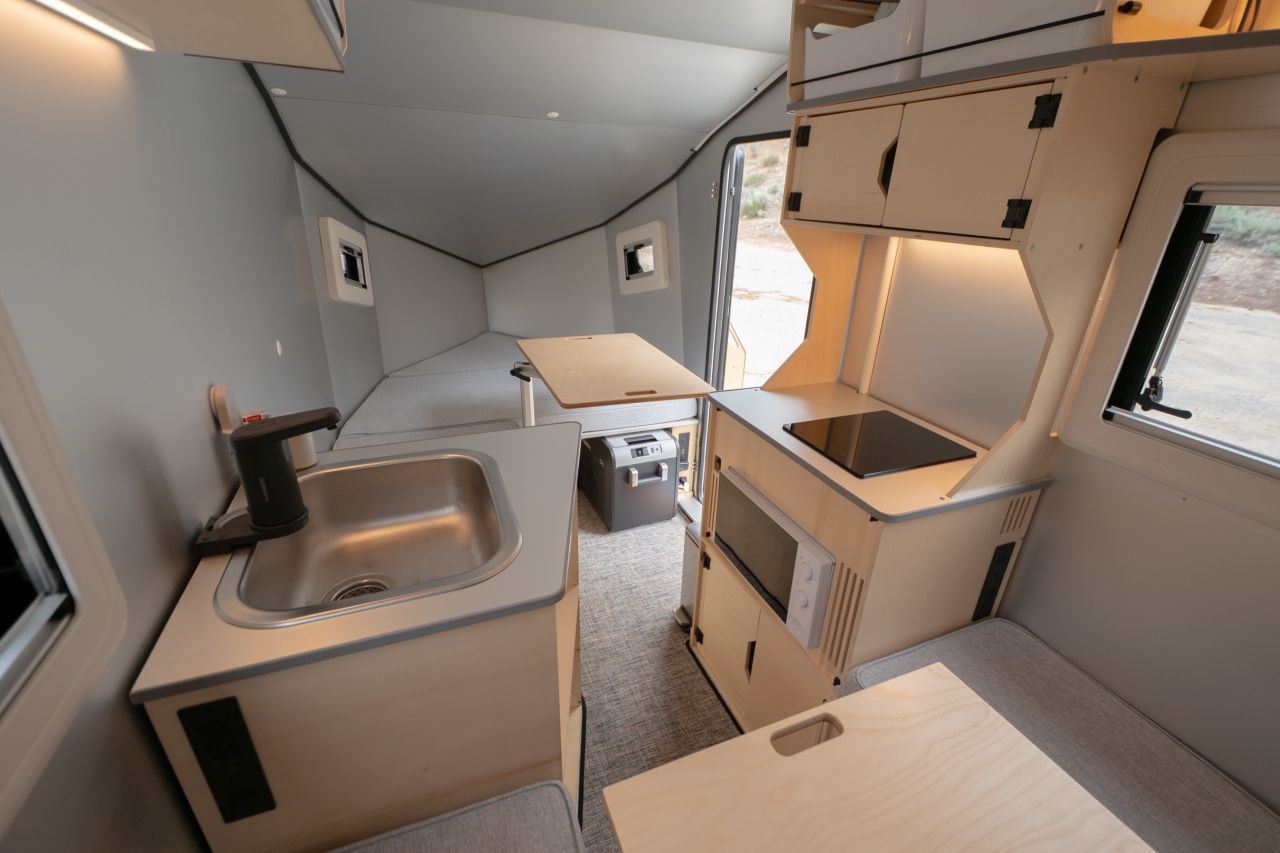 Polydrops P21X Camper Trailer for EVs Now Sleeps a Family of Four