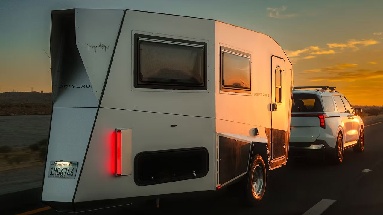 Polydrops P21X Camper Trailer for EVs Now Sleeps a Family of Four