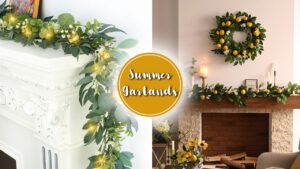 Cheerful Garlands for Mantel to Create Perfect Summerscape Refresh Your Mantel for the Season With These Joyful Summer Garlands