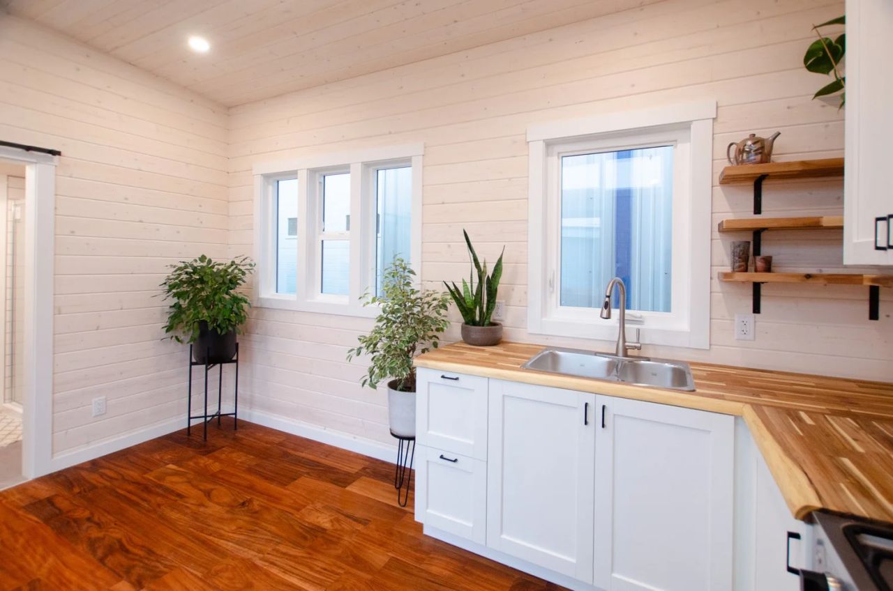 Rose tiny house interior is very spacious