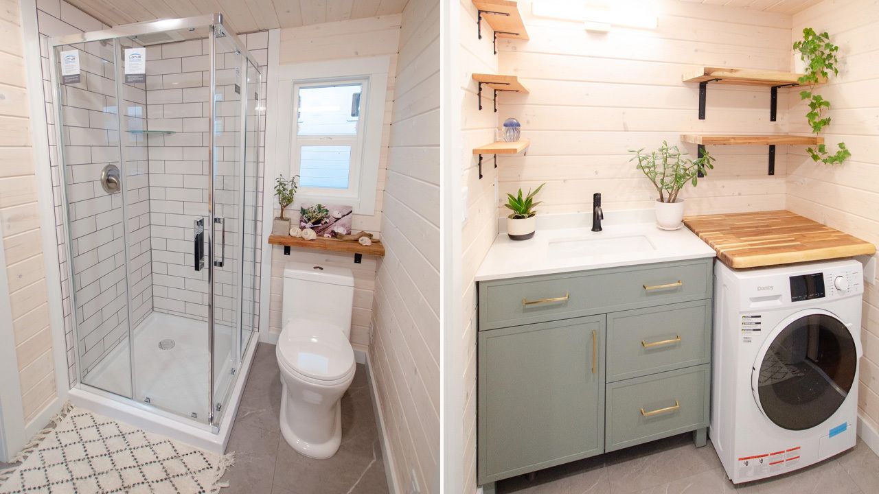 Rose tiny house Toilet and Bathroom