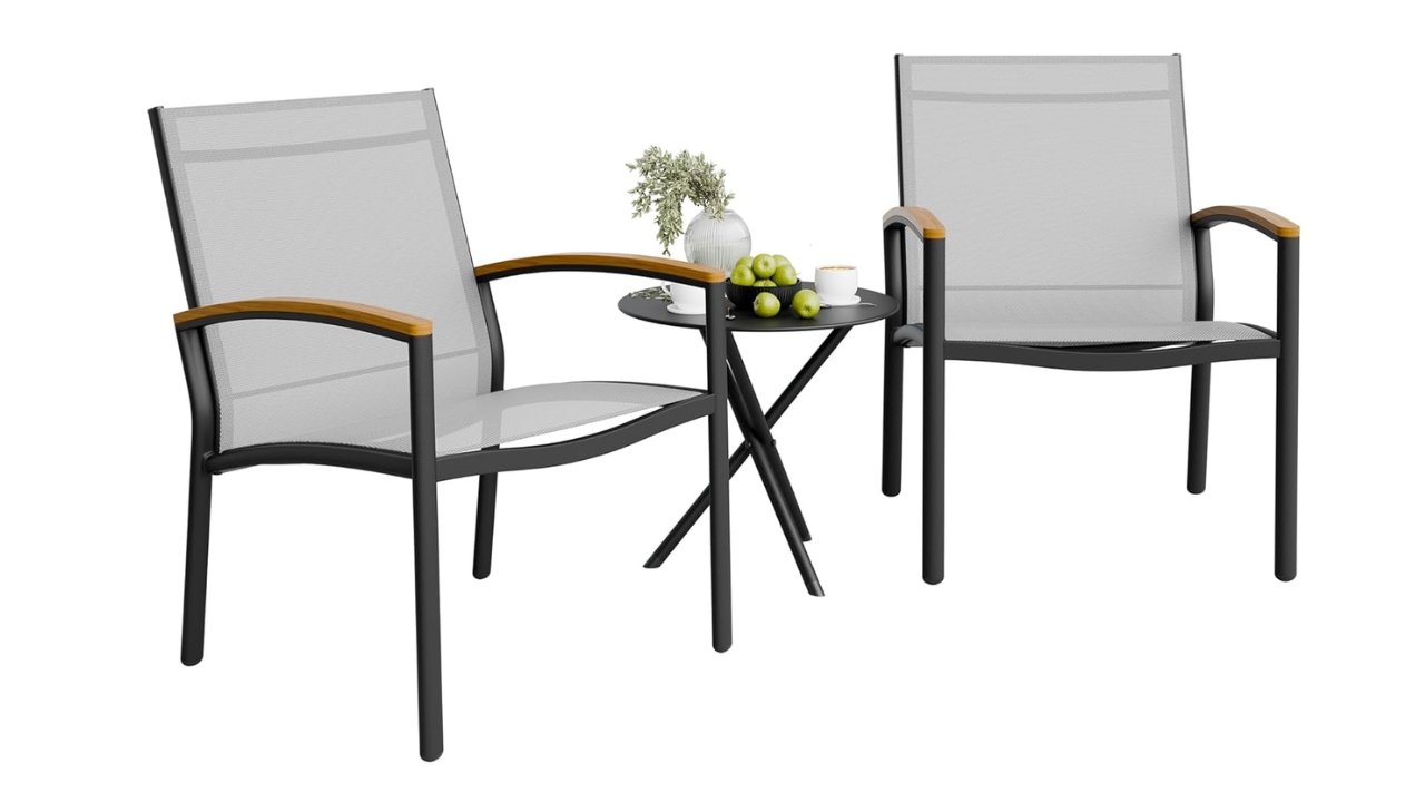 Shintenchi 3 Pieces Patio Bistro Sets