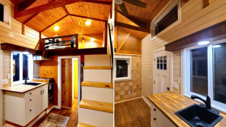 Salmon Bear Tiny House is Designed for Adventurous Souls Single-Loft Salmon Bear Tiny House Lets You Seek Outdoor Pleasures Without sacrificing Comfort