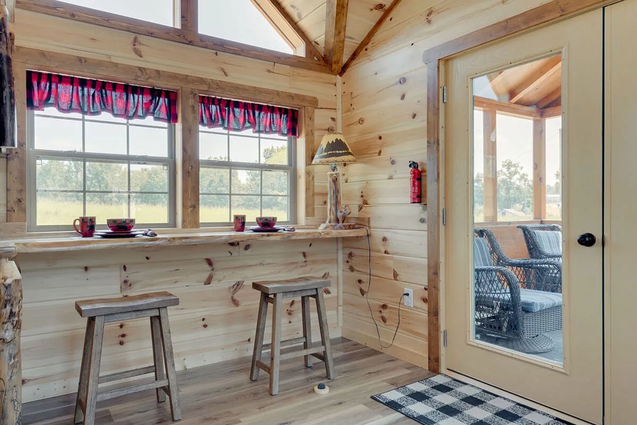 Interior of Smoky Mountain tiny house