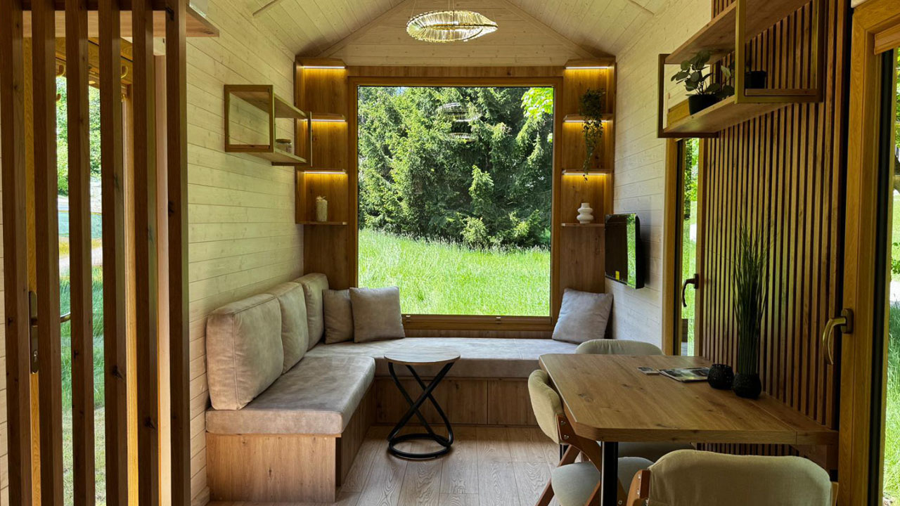 The cozy living room
