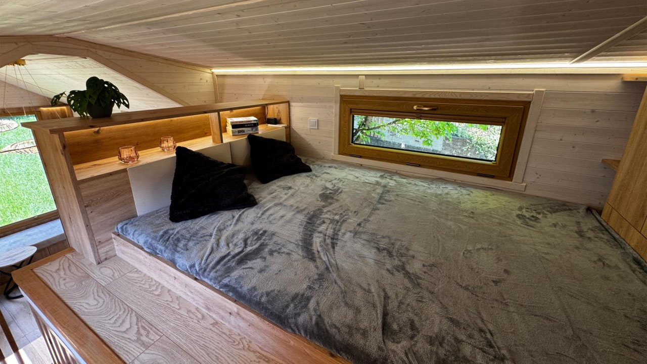 The loft bedroom