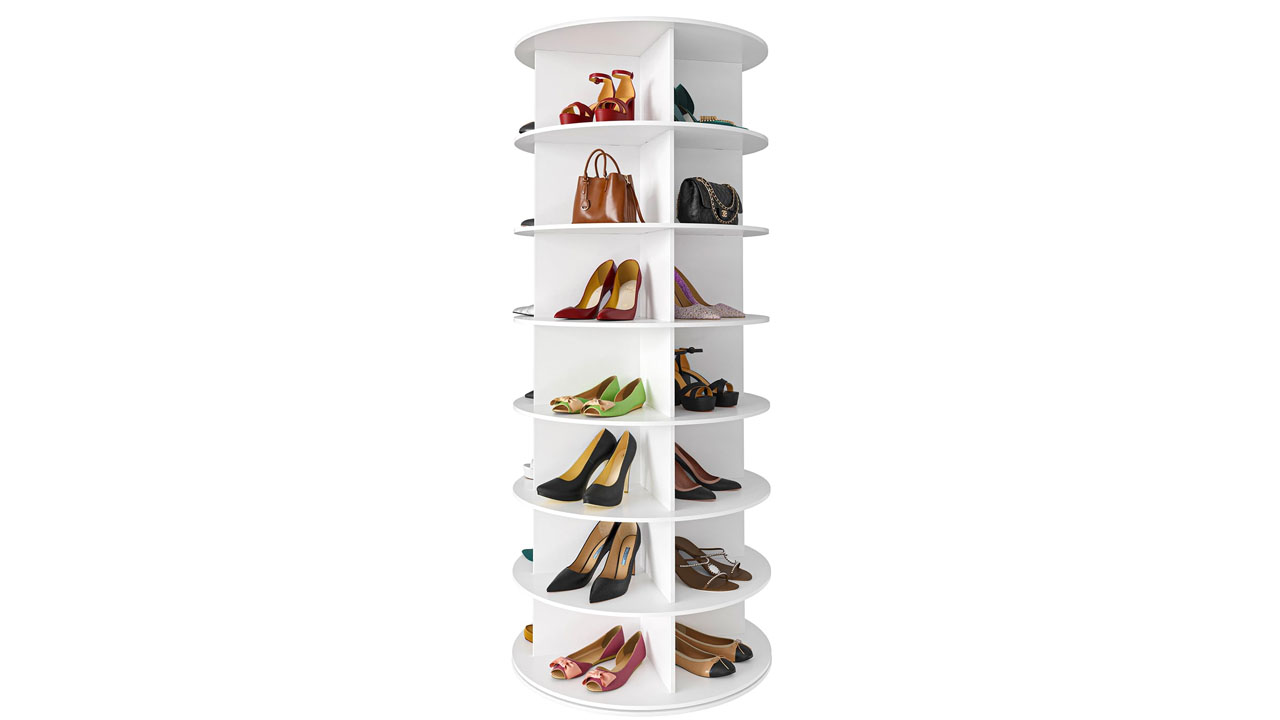 SpaceAid 360 Degrees Rotating Shoe Rack