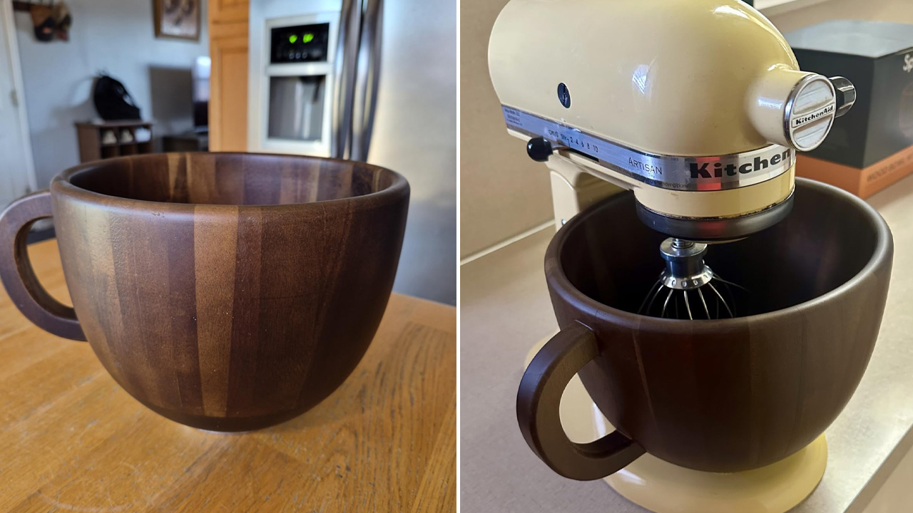 SpaceAid Acacia Wooden Bowl