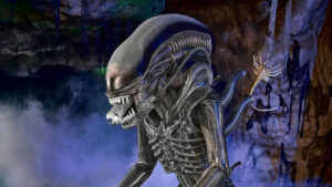 Spirit Halloween’s 6-Foot Alien Animatronic is Here Just in Time for Summerween Spirit Halloween Alien Xenomorph Animatronic (1)