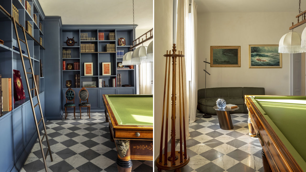 The billiard room of Castle Sonnino