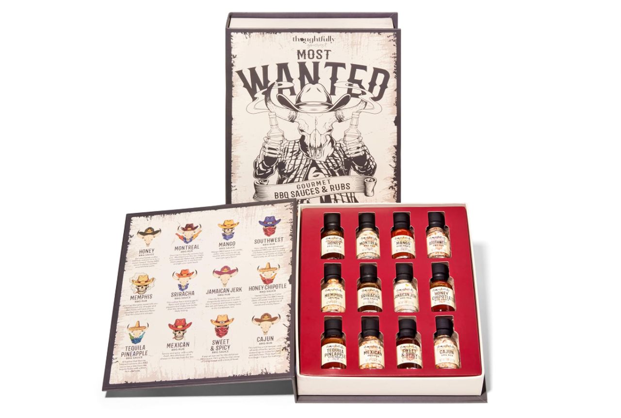Thoughtfully Gourmet Wild Western BBQ Sauces and Rubs Gift Set