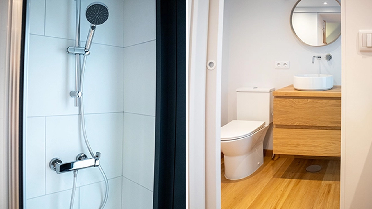 Bathroom of Tavira tiny house on wheels