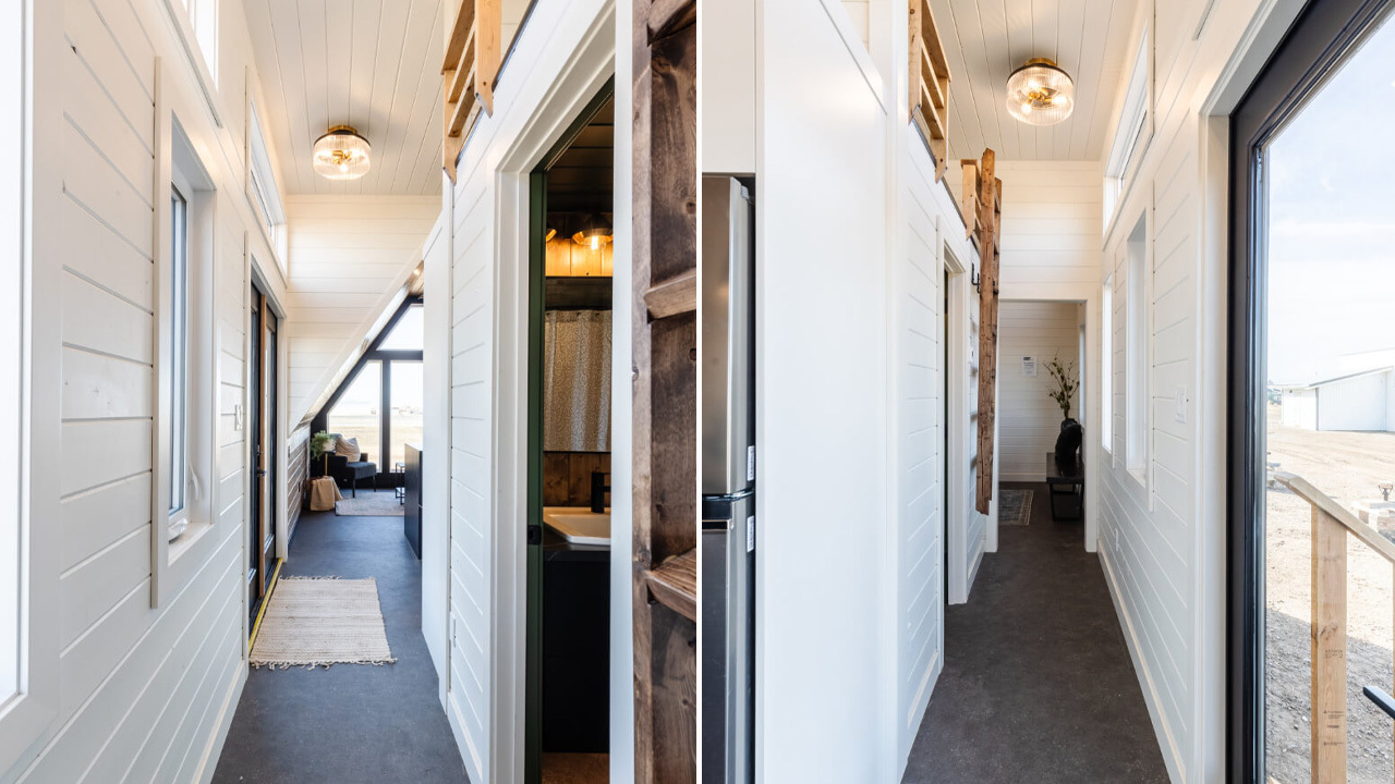 Interior of Sedona tiny house on wheels