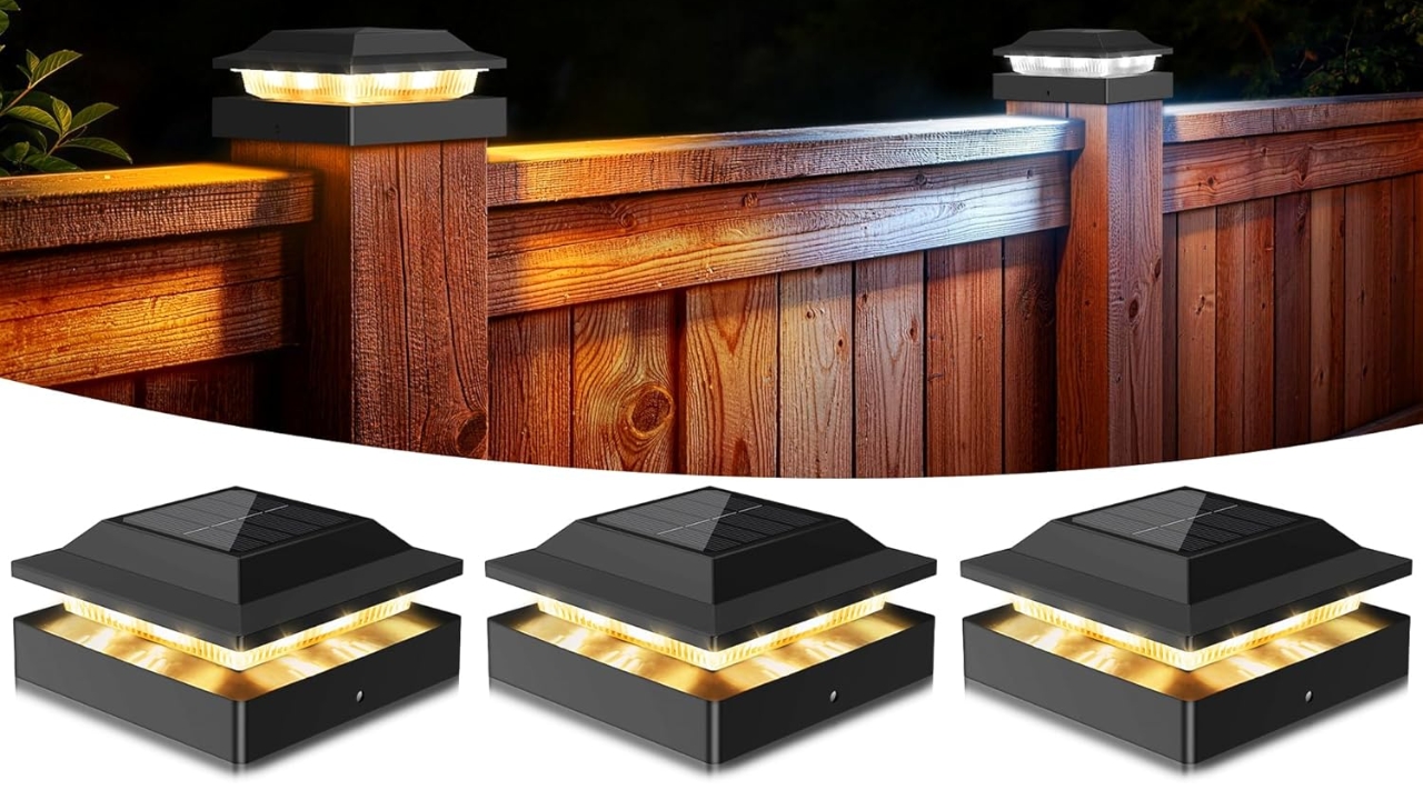 Toeuie Solar Post Cap Lights