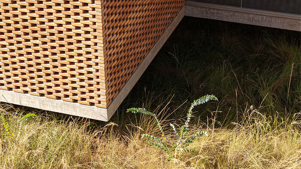 The semi-elevated concrete slab base
