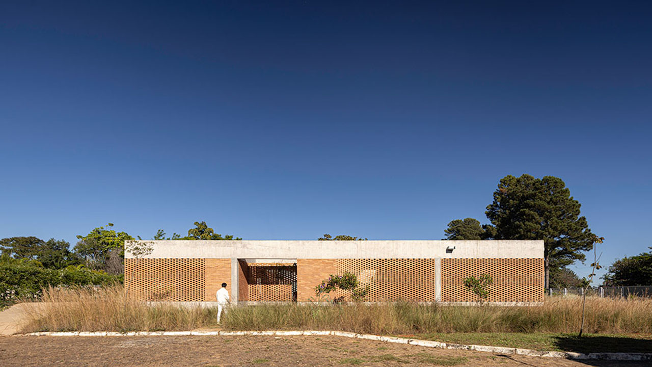 The house has rustic appeal that matches with the landscape