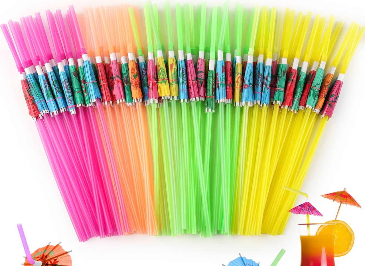 Umbrella Straws for Cocktails