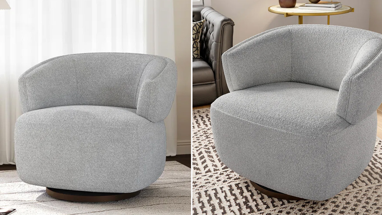 Swivel Barrel Chair
