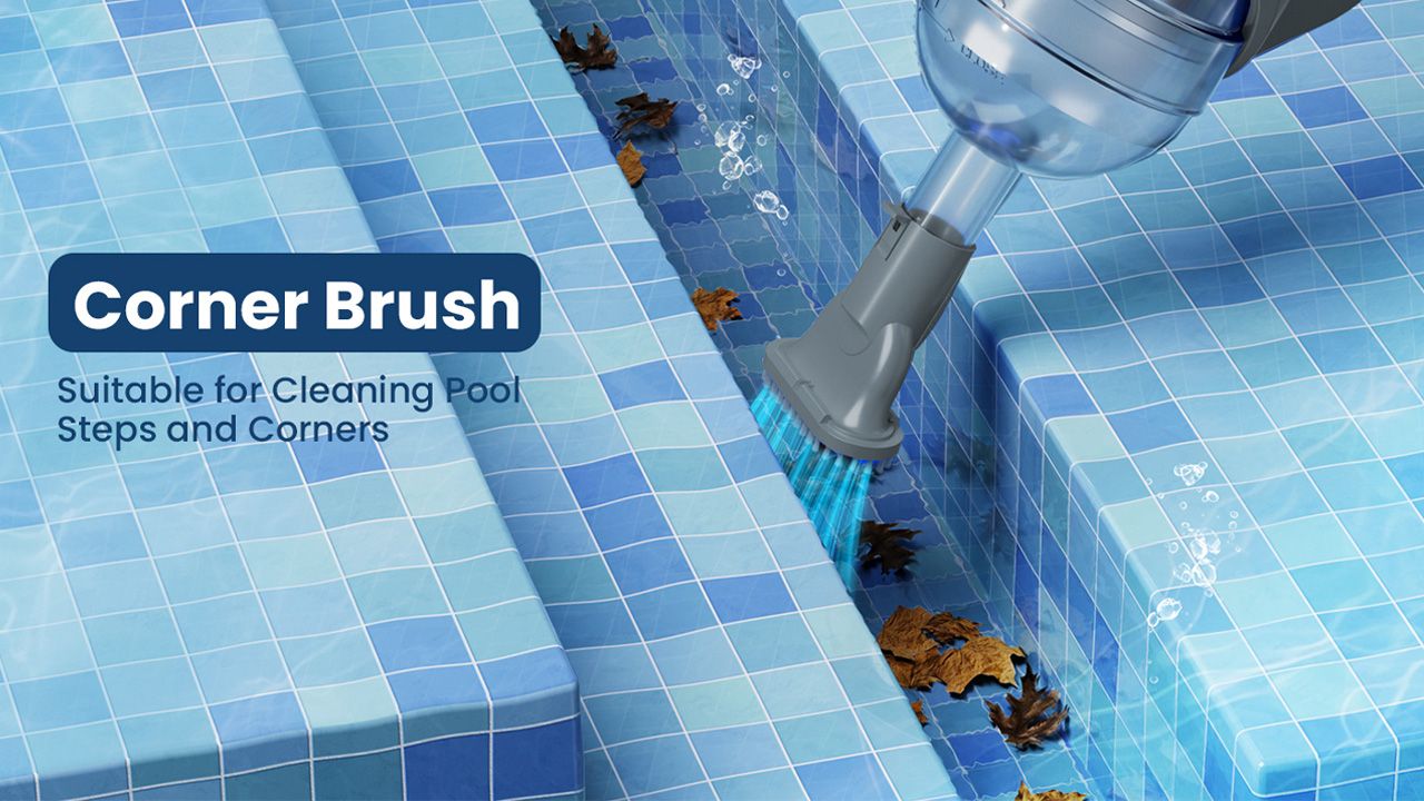 Yousky H11 Handheld Pool Vacuum - corner brush head
