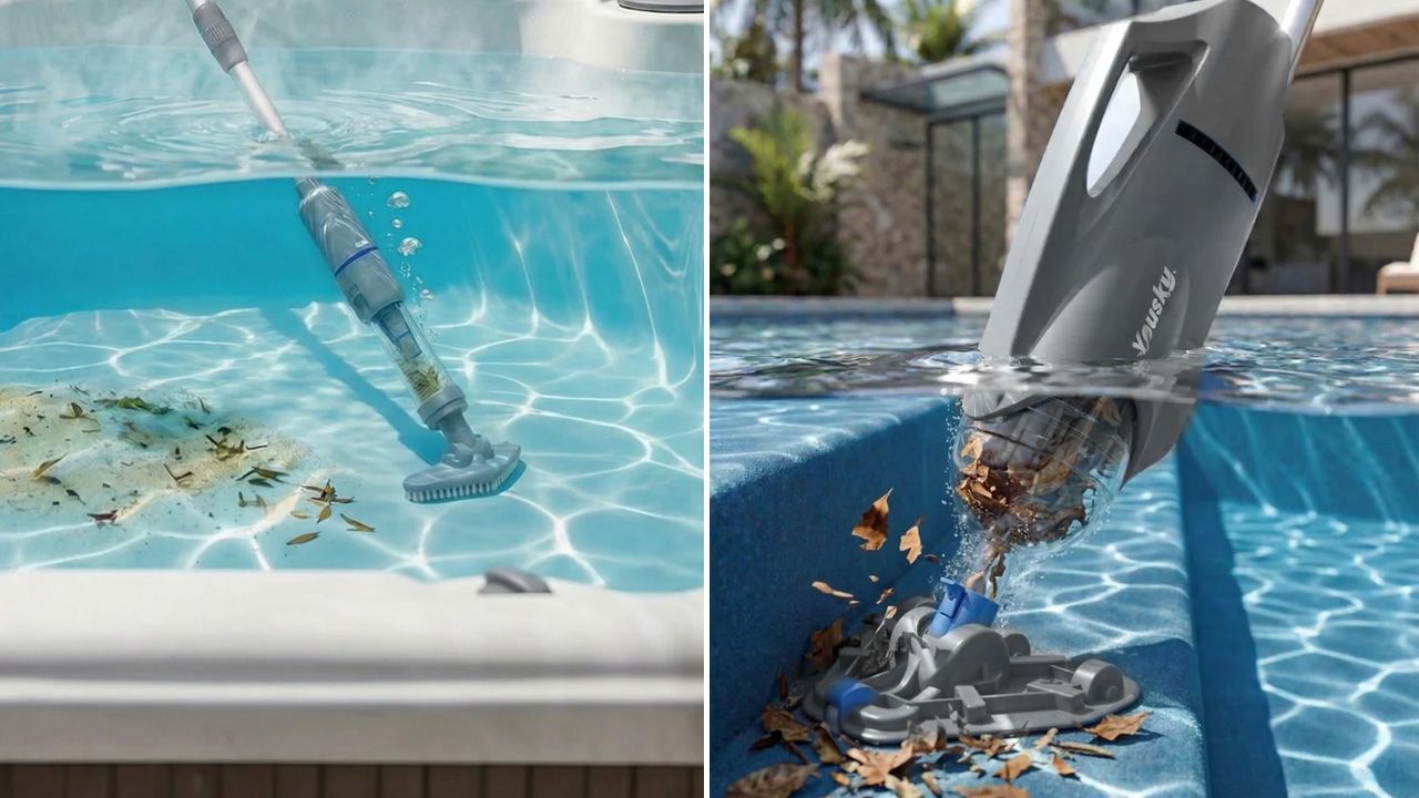 Yousky H11 Handheld Pool Vacuum - works on pools and spas equally effectively