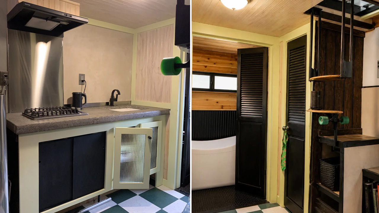 168 sq. ft. off-grid tiny house_complete kitchen
