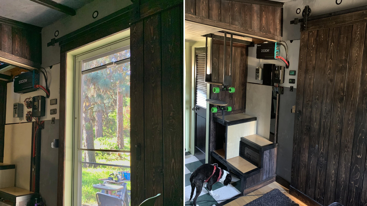 168 sq. ft. off-grid tiny house_interior