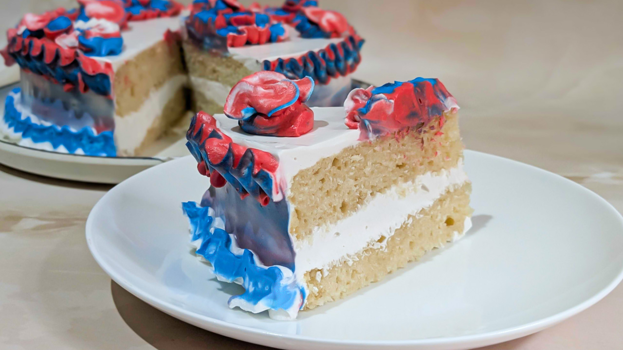 4th of July Cake With softest crumb