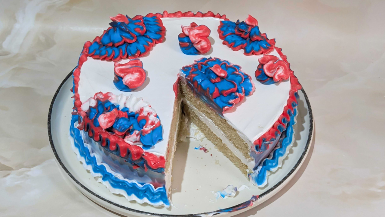 4th of July Vanilla Cake