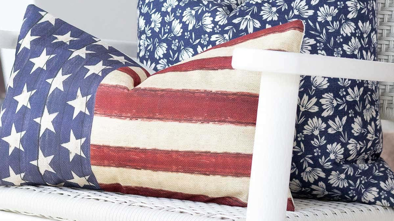4th of July porch decorations - Just a Pillow