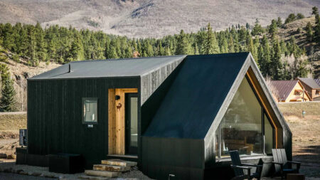 A-Frame Studio Tiny House is Designed as Nordic Escape in the Wild A-Frame Studio Tiny House is Nordic Hideaway Designed for Tranquil Escape Into Wilderness