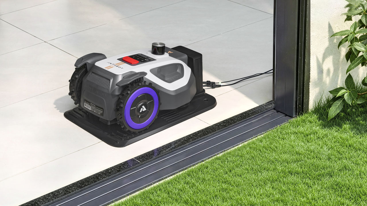 ANTHBOT M9 Pro Robot Lawn Mower - indoor charging