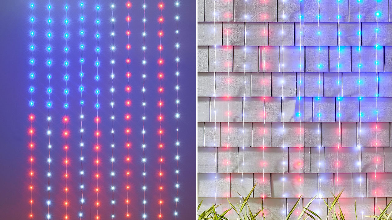 Americana Flag Rain Lights