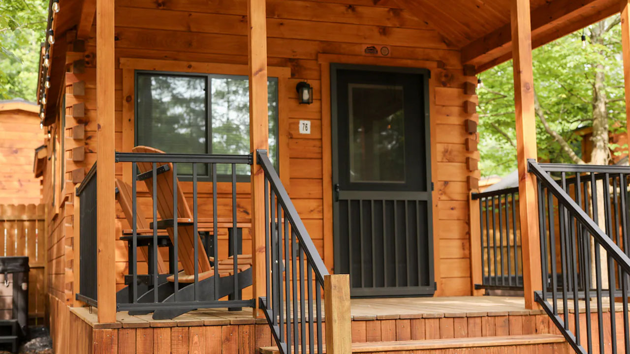 Aspen Tiny House- covered porch