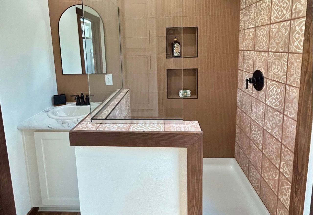 Bathroom of Austin tiny house on wheels