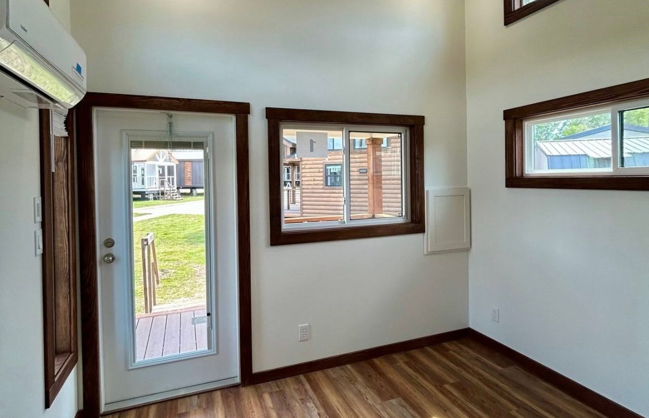 Interior of Austin tiny house on wheels