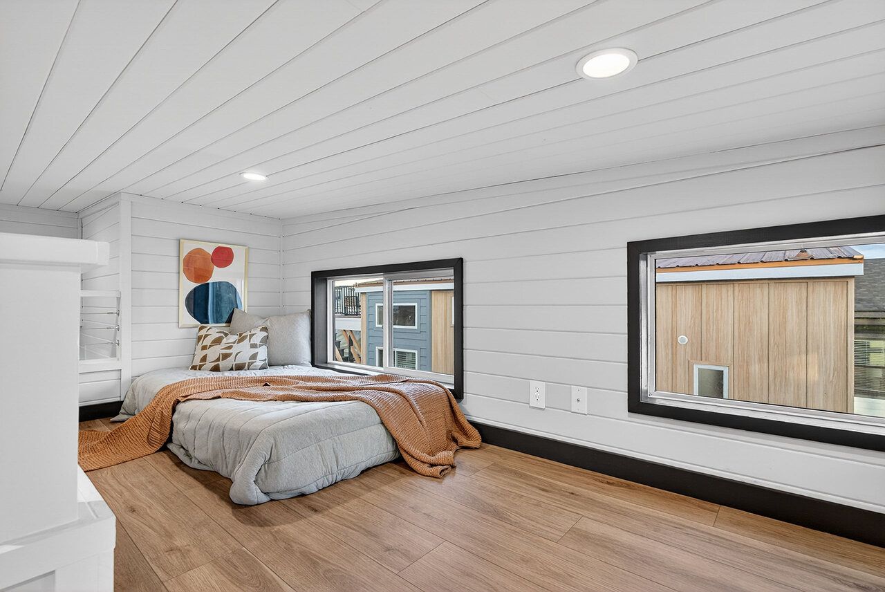 Loft area of Bungalow tiny house