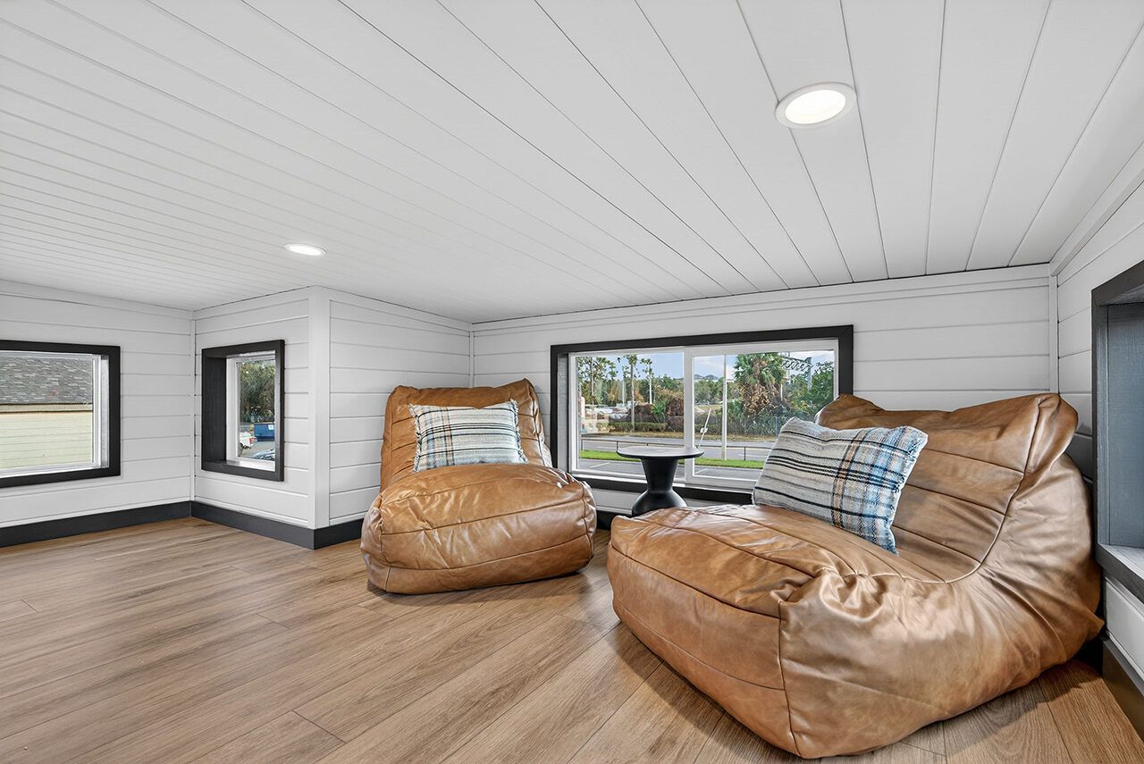 Loft area of Bungalow tiny house