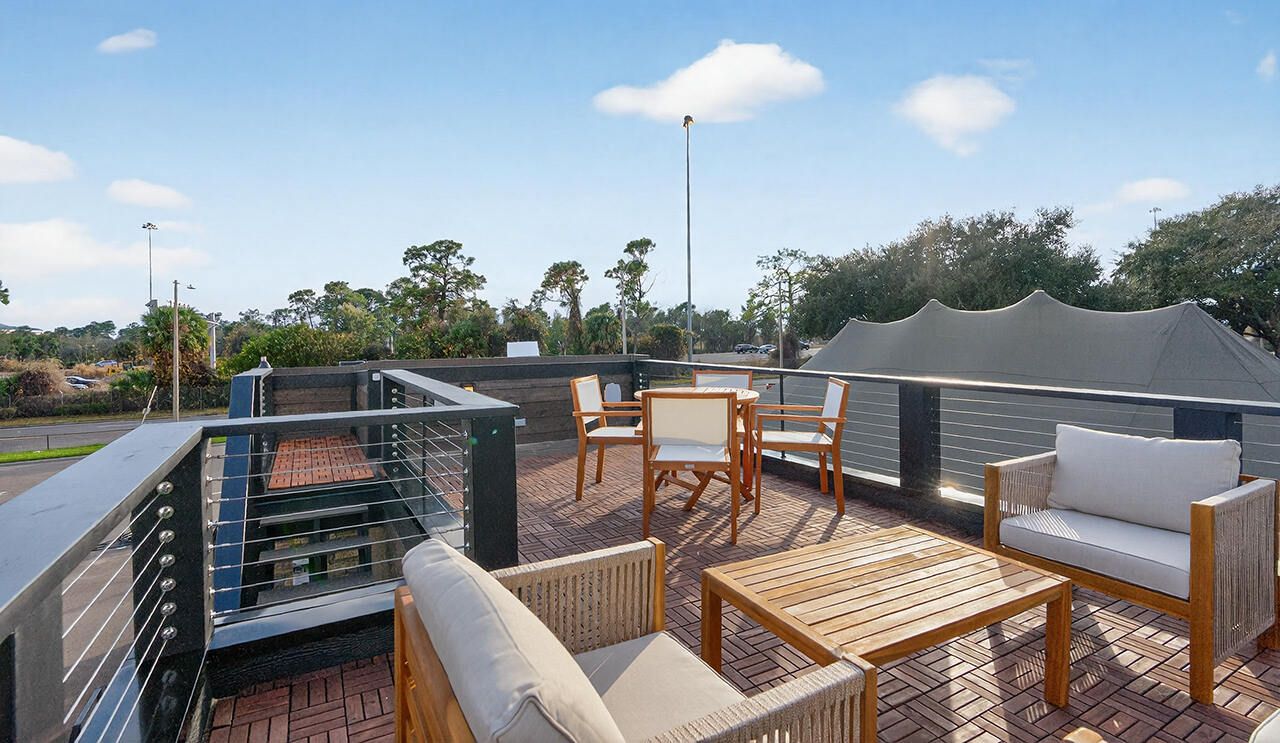 Rooftop deck of Bungalow tiny house