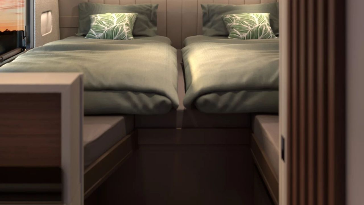 Bürstner SMT Motorhome on Mercedes-Benz chassis - queen size bed