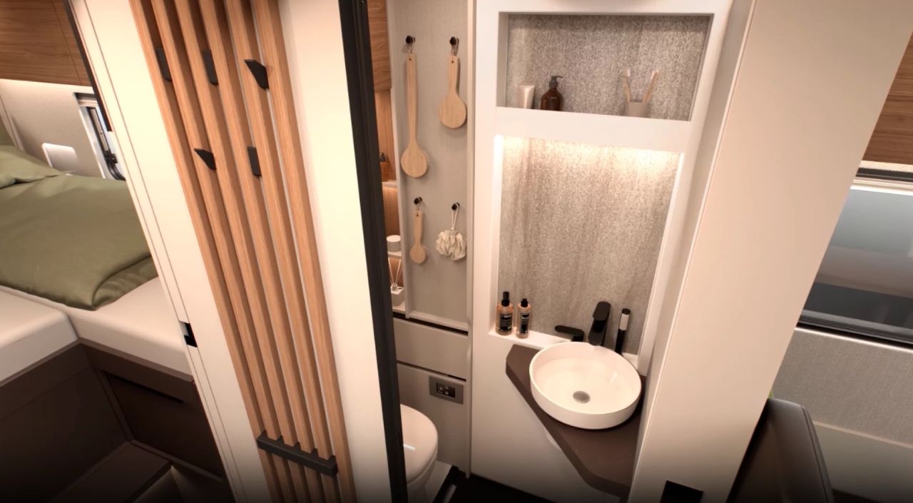 Bürstner Launches SMT Motorhome on Mercedes-Benz chassis - bathroom