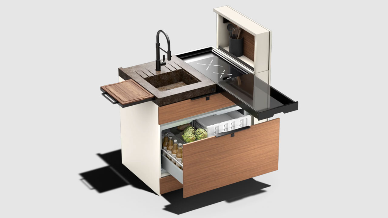 Bürstner SMT Motorhome on Mercedes-Benz chassis - multifunctional drawer