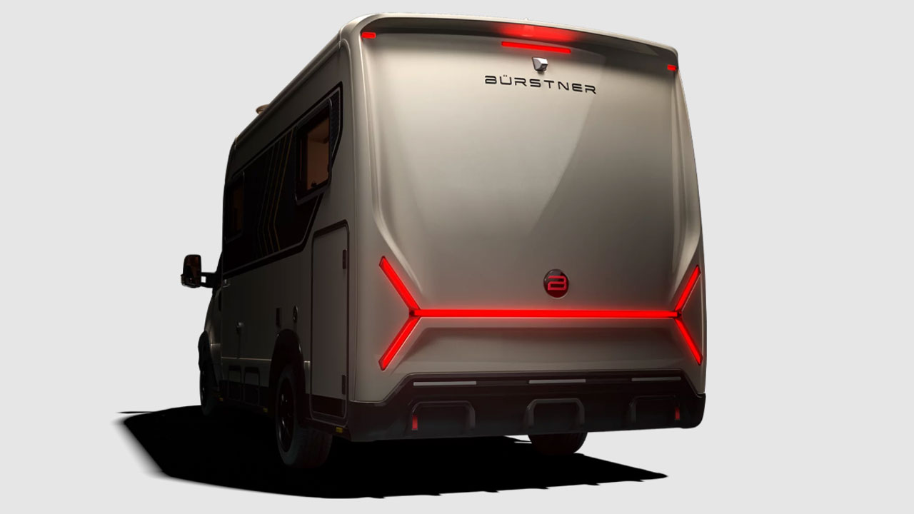 Bürstner SMT Motorhome on Mercedes-Benz chassis - signature taillight