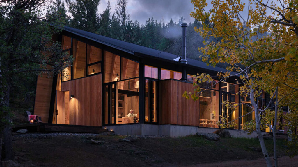 Camp Meeker is Zero-Carbon Vernacular Retreat Nestled in Dramatic Montane Forest of Colorado Camp Meeker-exterior