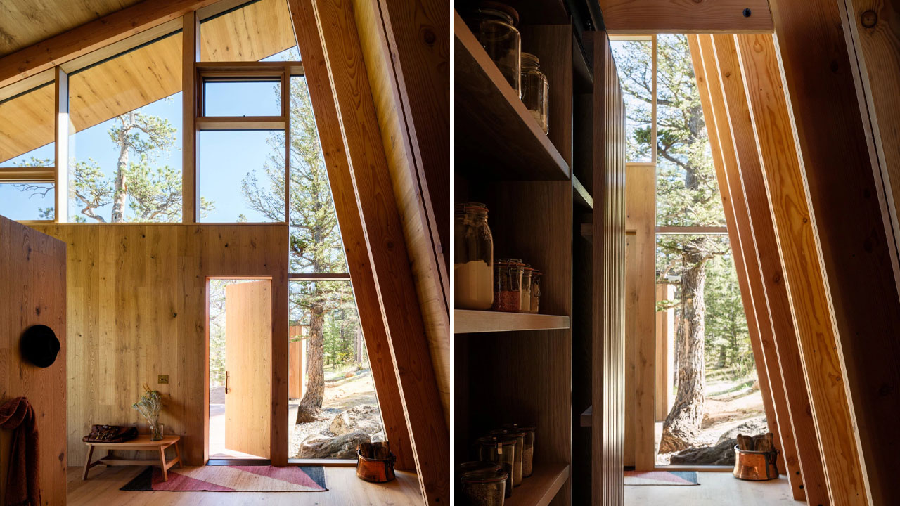 Camp Meeker-pantry besides steep wall