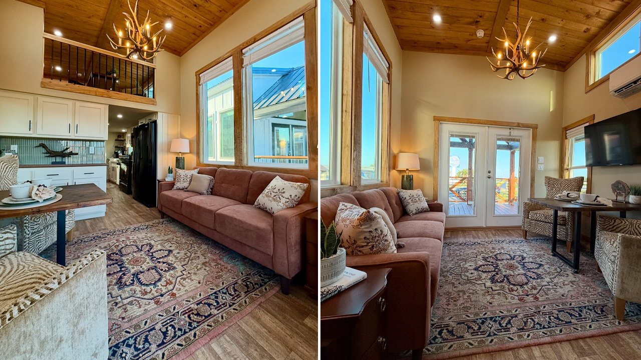 Canyon Ranch Tiny House living room