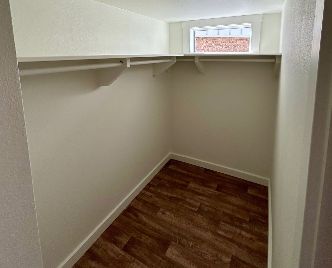 Storage Room inside Cardinal Tiny House Park Model