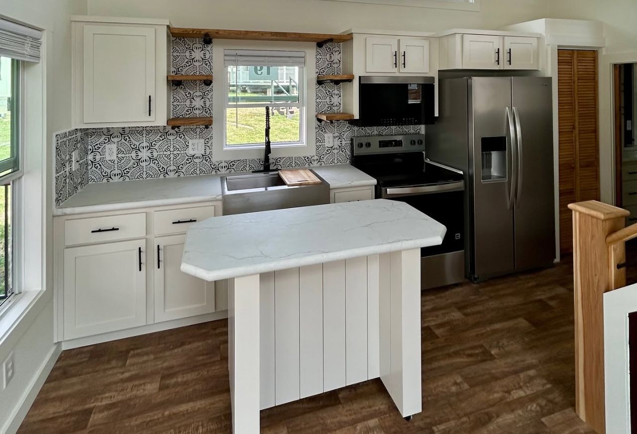 Kitchen of Cardinal Tiny House Park Model