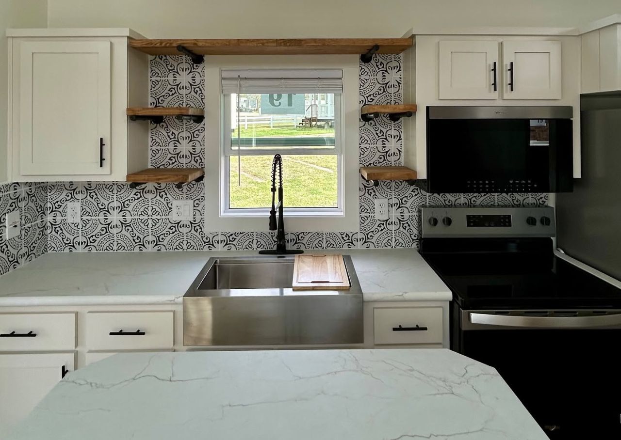Kitchen of Cardinal tiny home
